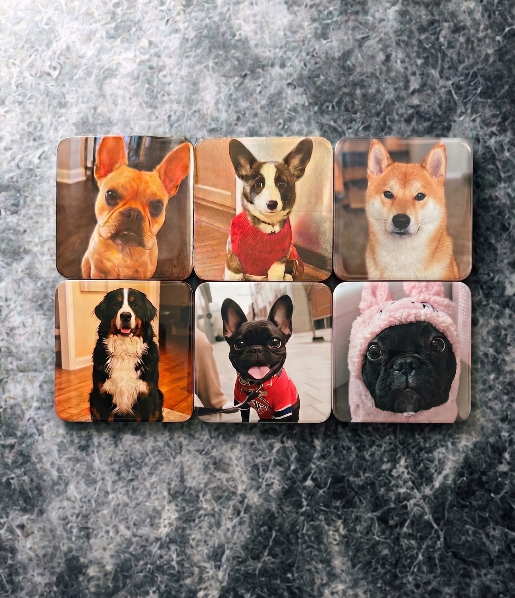 2"x2" Custom Photo Magnet Set of 6